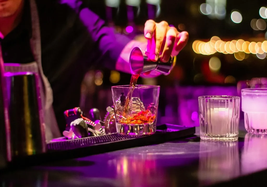 Cocktail bar interior